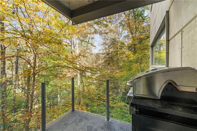 balcony with grilling area