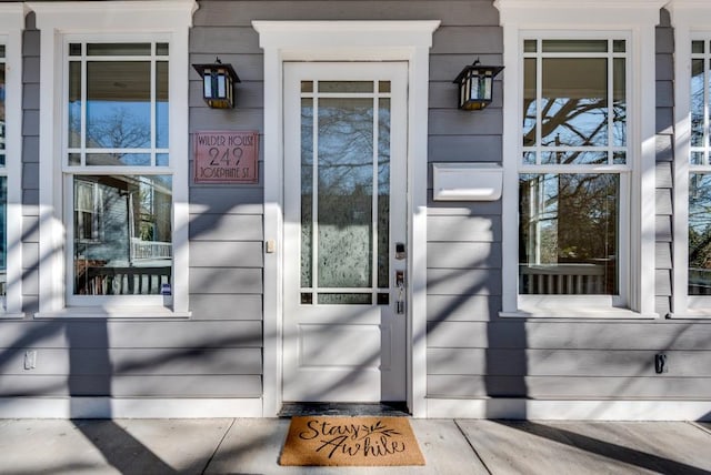 view of entrance to property