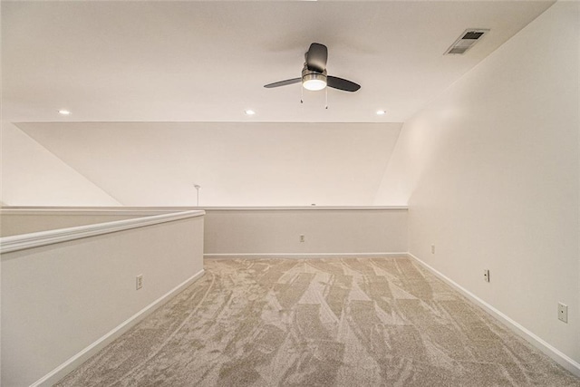 401 Wellwood Way, Roswell, GA 30075 - unfurnished room featuring a ceiling fan, light carpet, and recessed lighting