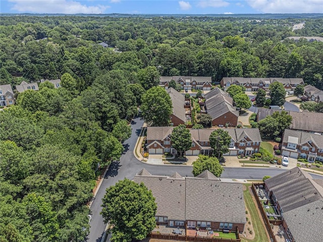 401 Wellwood Way, Roswell, GA 30075 - aerial perspective of suburban area with a heavily wooded area