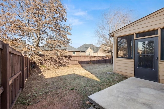 view of yard with a patio