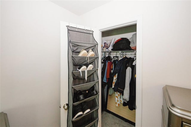 view of closet
