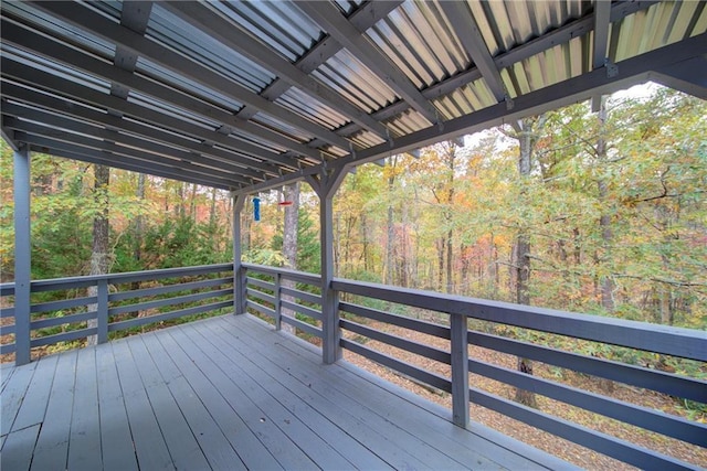 view of wooden terrace