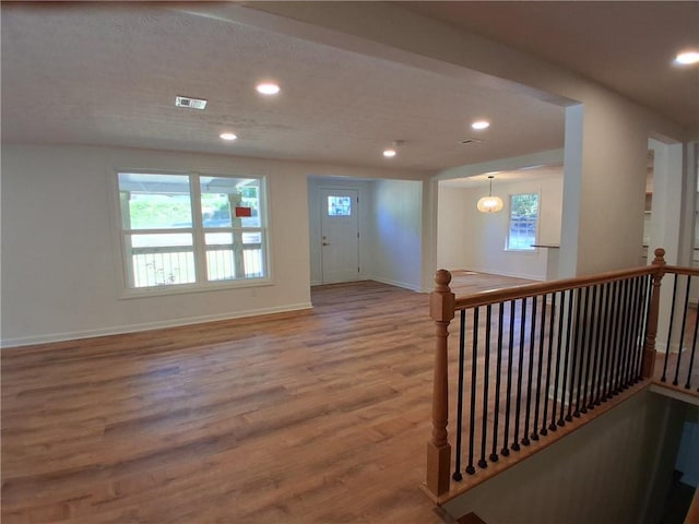 816 Stewart St, Carrollton, GA 30117 - interior space featuring recessed lighting, visible vents, wood finished floors, and baseboards