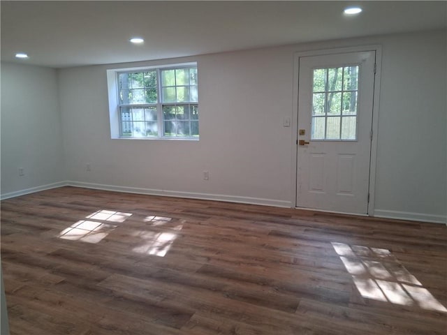816 Stewart St, Carrollton, GA 30117 - interior space featuring recessed lighting, a healthy amount of sunlight, and dark wood-type flooring