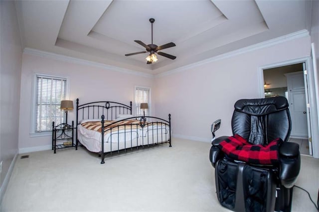 2003 Hubbard Ct, Villa Rica, GA 30180 - bedroom featuring a tray ceiling, carpet flooring, and baseboards