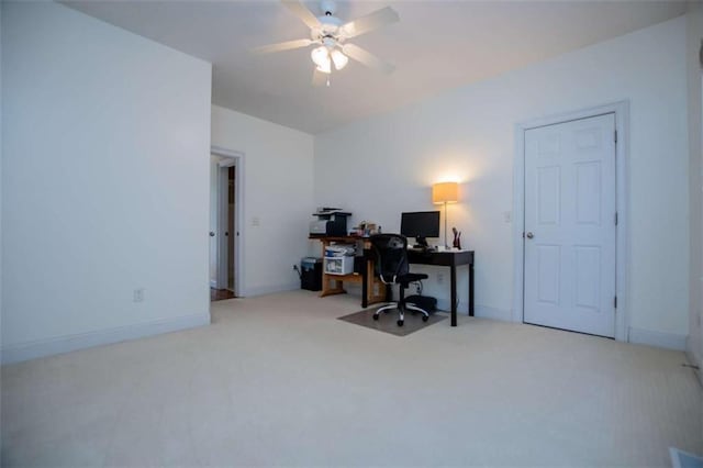 2003 Hubbard Ct, Villa Rica, GA 30180 - carpeted office space with a ceiling fan and baseboards