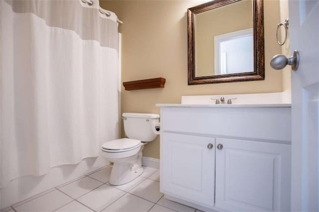 2003 Hubbard Ct, Villa Rica, GA 30180 - bathroom with tile patterned floors, toilet, vanity, and baseboards