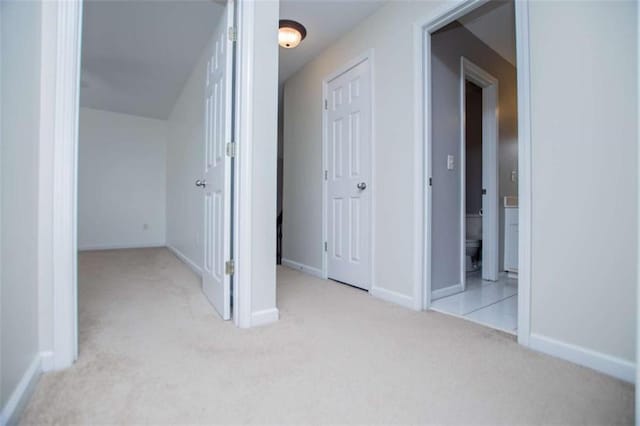 2003 Hubbard Ct, Villa Rica, GA 30180 - hall featuring light carpet and baseboards