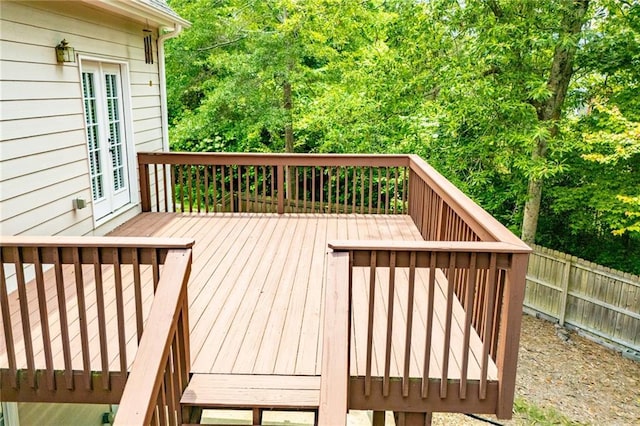 2003 Hubbard Ct, Villa Rica, GA 30180 - wooden terrace with french doors