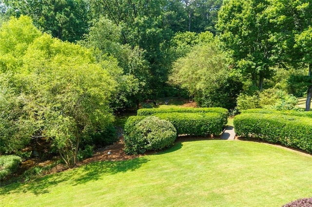 130 Hamilton Way, Roswell, GA 30075 - view of grassy yard with a forest view