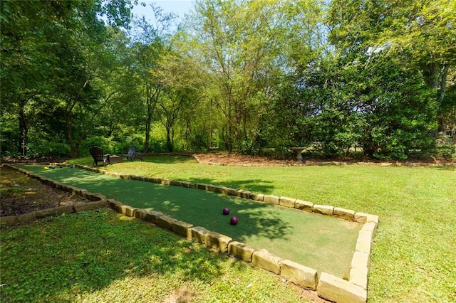 130 Hamilton Way, Roswell, GA 30075 - view of green lawn featuring a bocce ball area