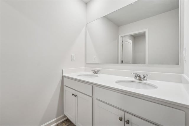 96 Quail Bend Way, Dallas, GA 30157 - bathroom featuring double vanity and baseboards