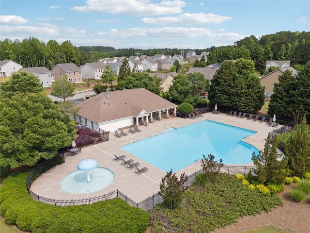 96 Quail Bend Way, Dallas, GA 30157 - community pool featuring a patio area and a residential view