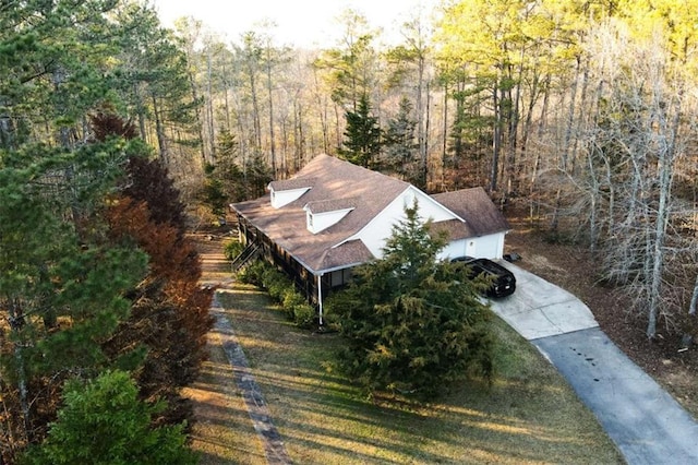 312 Henderson Mill Rd, Mansfield, GA 30055 - aerial view featuring a forest view