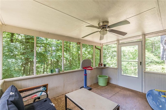 2642 Bridgehampton Rd SW, Marietta, GA 30064 - sunroom / solarium with ceiling fan