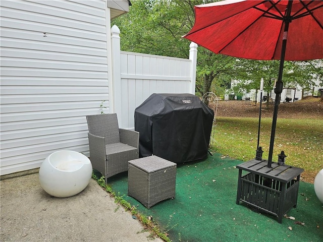 5536 Strathmoor Manor Cir, Lithonia, GA 30058 - view of patio with a grill