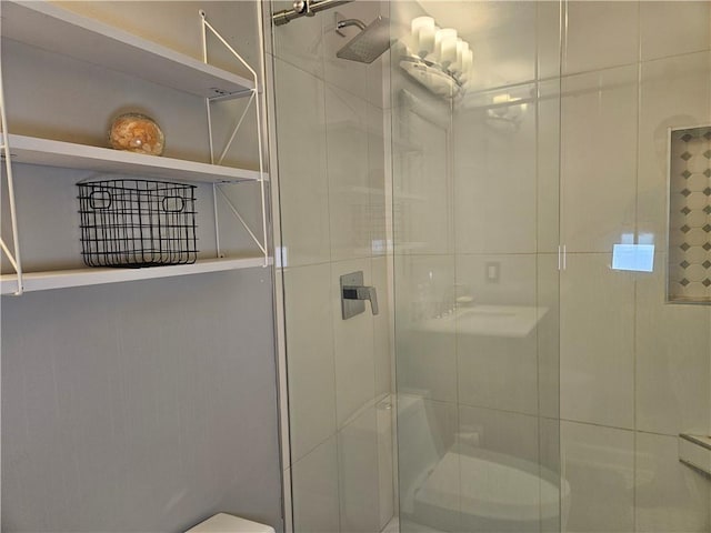 5536 Strathmoor Manor Cir, Lithonia, GA 30058 - bathroom featuring a shower stall and toilet