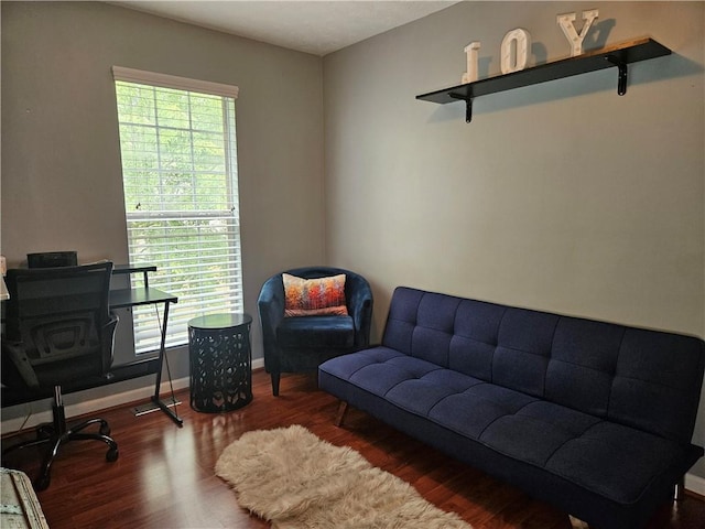5536 Strathmoor Manor Cir, Lithonia, GA 30058 - office space with wood finished floors and baseboards
