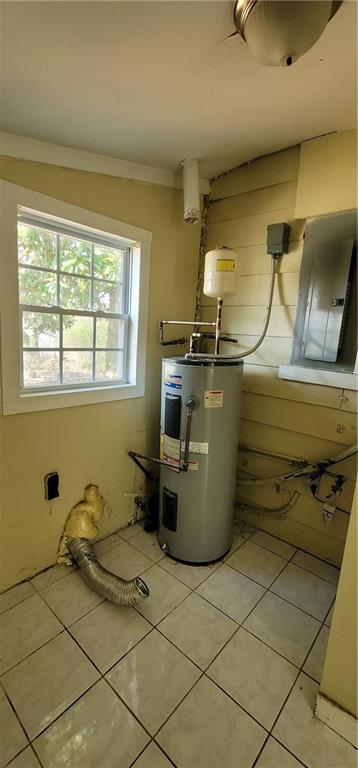 utilities featuring electric water heater