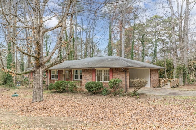 view of ranch-style home