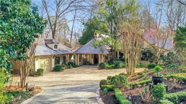 view of front of house with a carport