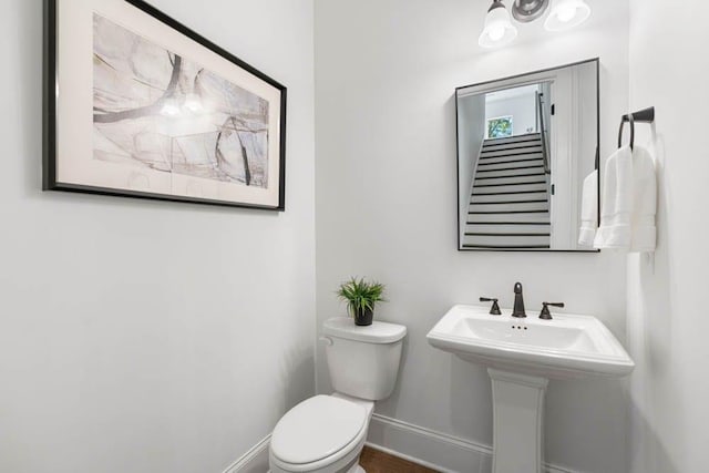3610 Burnt Bridge Rd, Cumming, GA 30028 - bathroom with baseboards and toilet