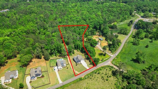 3610 Burnt Bridge Rd, Cumming, GA 30028 - view of property location featuring a heavily wooded area and property boundaries highlighted