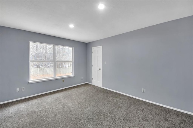 view of carpeted empty room