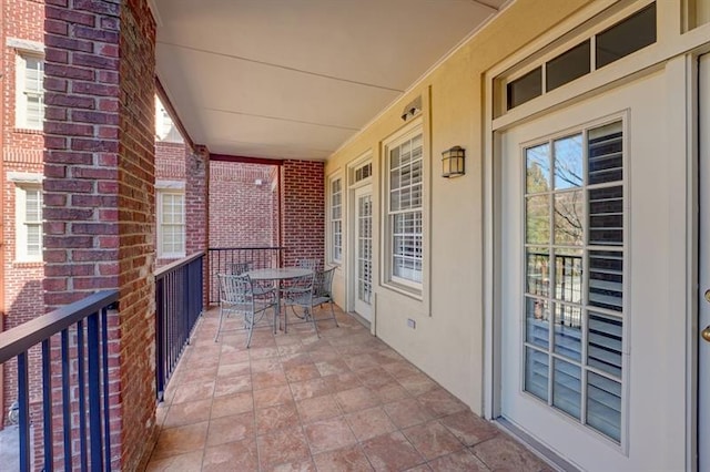 view of balcony