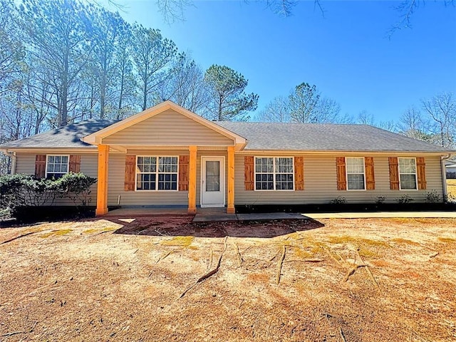 view of ranch-style home