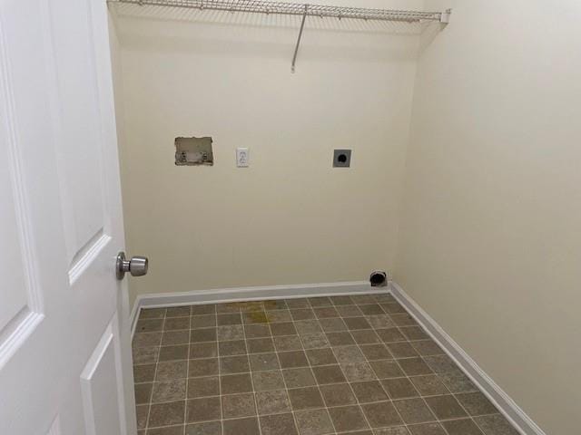 laundry room with hookup for an electric dryer and washer hookup