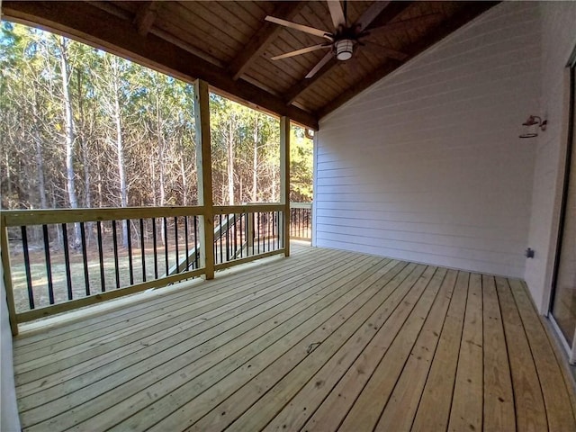 136 Rainey Rd, Temple, GA 30179 - deck with a ceiling fan