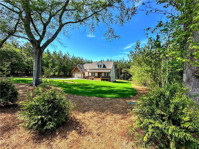 136 Rainey Rd, Temple, GA 30179 - back of house featuring a lawn and an attached garage