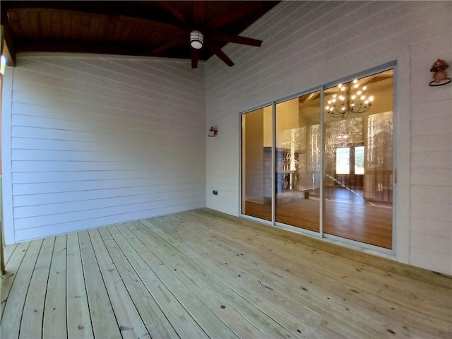 136 Rainey Rd, Temple, GA 30179 - wooden terrace featuring a ceiling fan