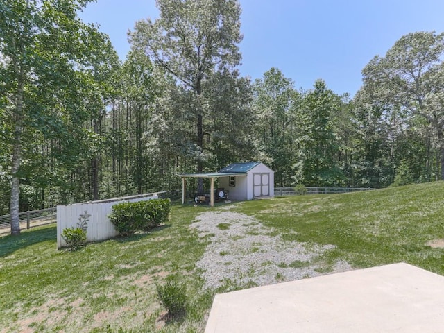 430 Cajun Dr, Ellijay, GA 30540 - view of yard with a storage shed and a carport