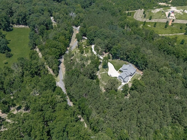 430 Cajun Dr, Ellijay, GA 30540 - aerial view of property and surrounding area with a heavily wooded area