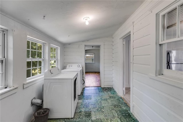1834 Broad Ave, Atlanta, GA 30344 - laundry room featuring independent washer and dryer and tile patterned floors