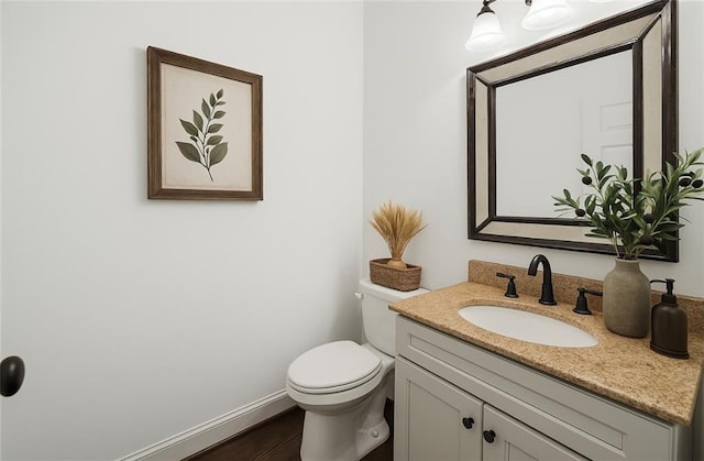 8625 Anchor On Lanier Ct, Gainesville, GA 30506 - half bathroom featuring vanity and wood finished floors