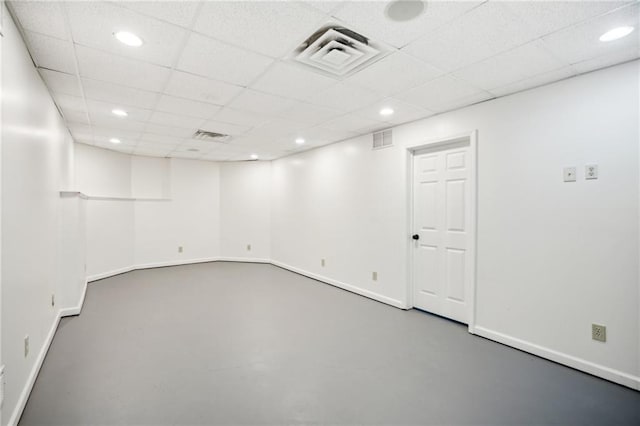 8625 Anchor On Lanier Ct, Gainesville, GA 30506 - finished below grade area featuring recessed lighting and a paneled ceiling