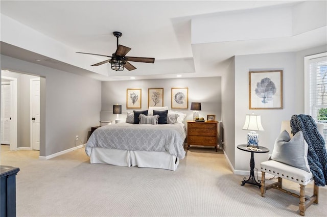 8625 Anchor On Lanier Ct, Gainesville, GA 30506 - bedroom with light colored carpet, recessed lighting, and ceiling fan