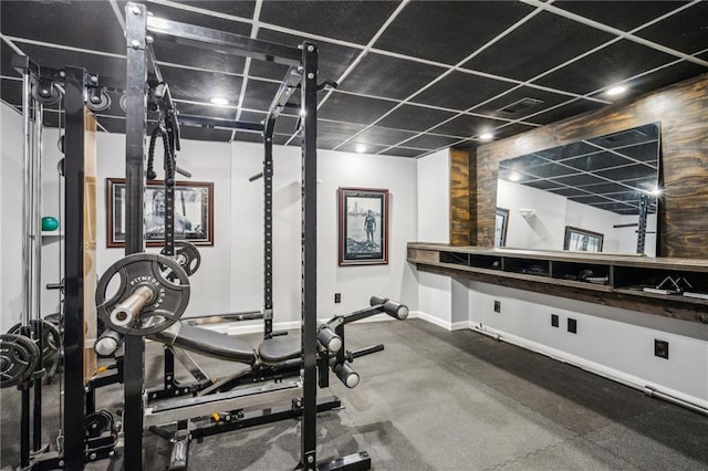 8625 Anchor On Lanier Ct, Gainesville, GA 30506 - exercise area with baseboards