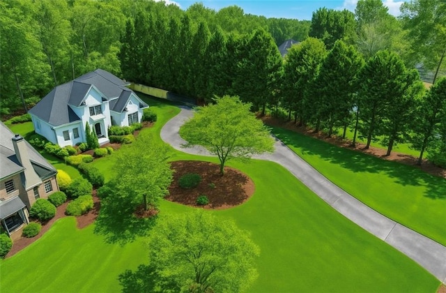 8625 Anchor On Lanier Ct, Gainesville, GA 30506 - view from above of property featuring a heavily wooded area