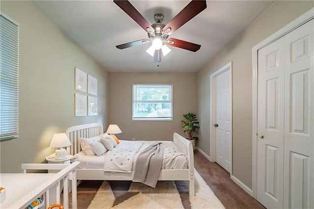 3904 W Hilda Cir, Decatur, GA 30035 - bedroom with carpet and a ceiling fan