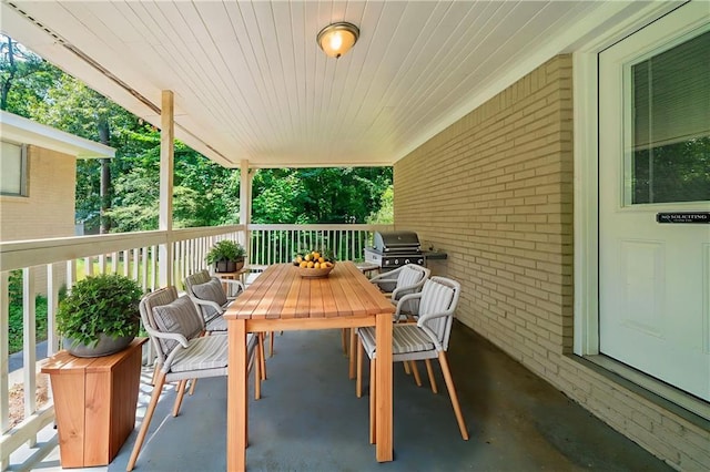 3904 W Hilda Cir, Decatur, GA 30035 - view of patio with a grill and outdoor dining area