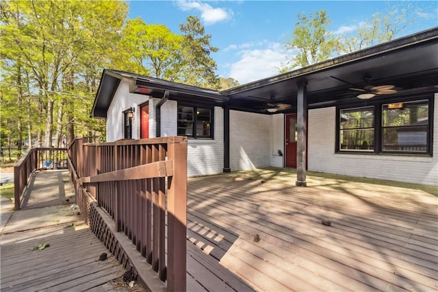 2267 Bryant Dr, East Point, GA 30344 - deck featuring ceiling fan