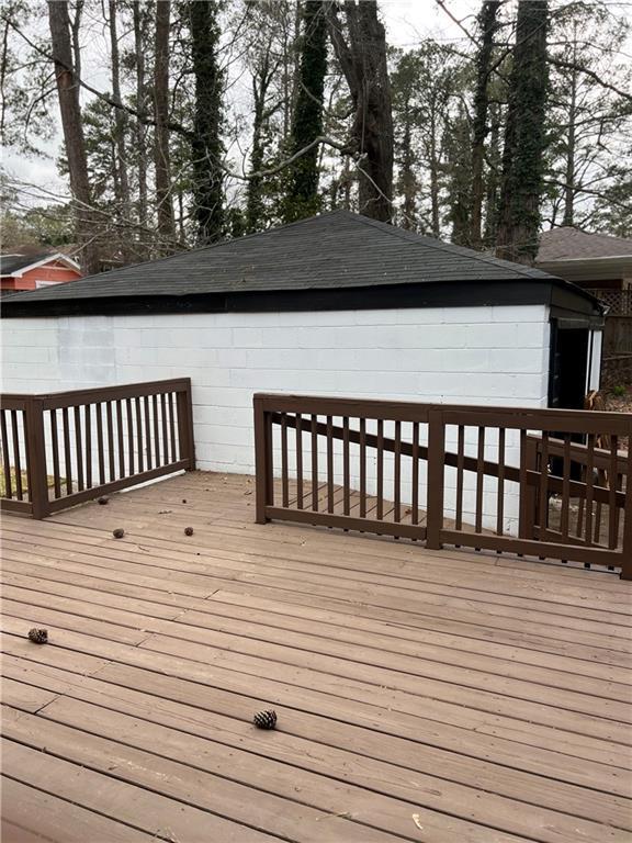 2267 Bryant Dr, East Point, GA 30344 - view of wooden terrace