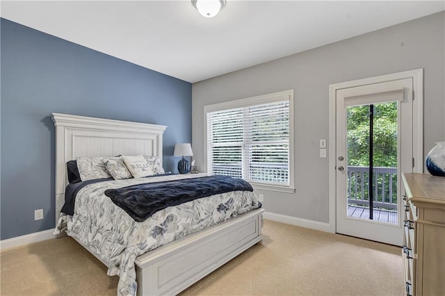 1546 Heritage Pass, Milton, GA 30004 - bedroom with light carpet, access to outside, and baseboards