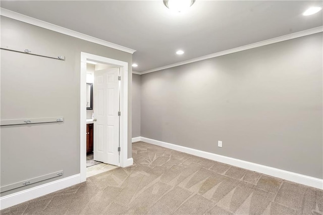 1546 Heritage Pass, Milton, GA 30004 - unfurnished room featuring crown molding, light carpet, baseboards, and recessed lighting