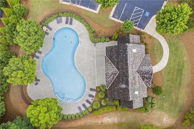 1546 Heritage Pass, Milton, GA 30004 - bird's eye view of a pool